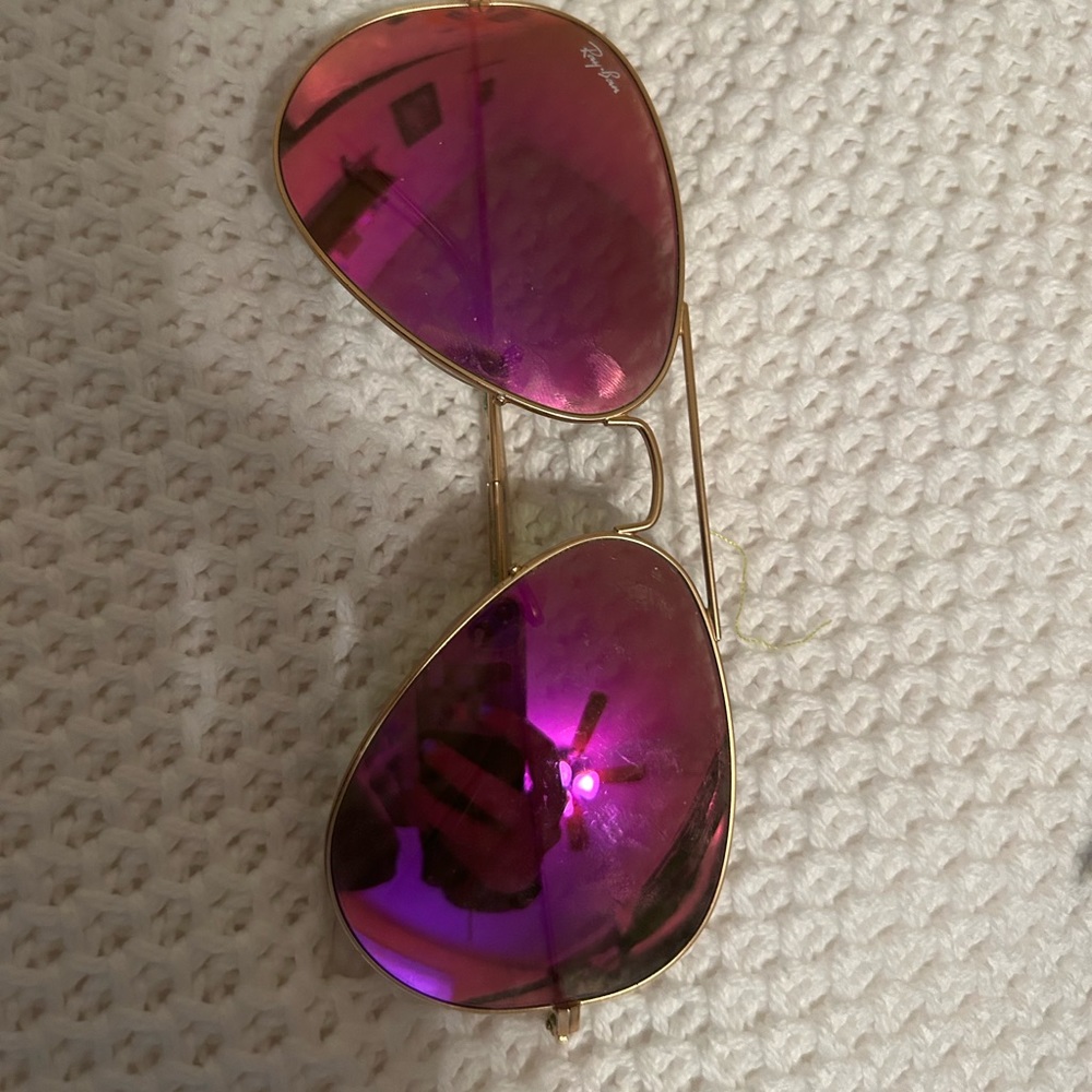 Pink aviator ray bans